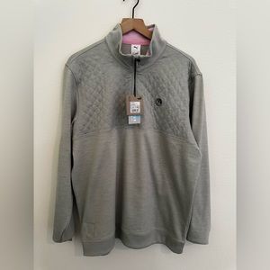 New with tags puma x Arnold Palmer Limited-edition, quarter zip. Size L gray.